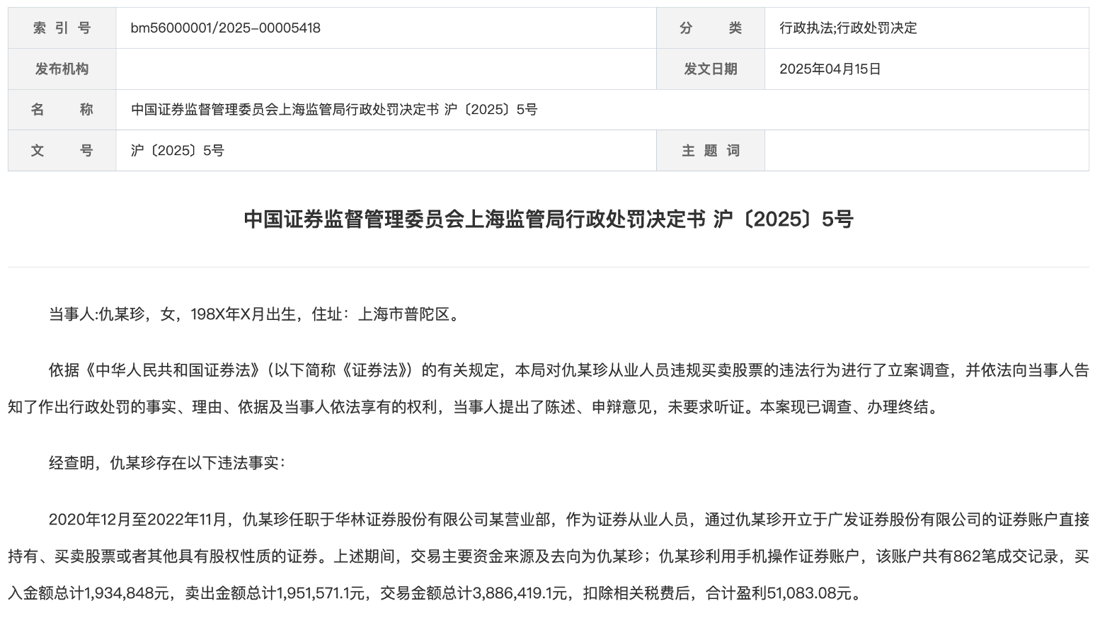 证券从业人员违规炒股_跨券商开户处罚_股票业务员犯法吗
