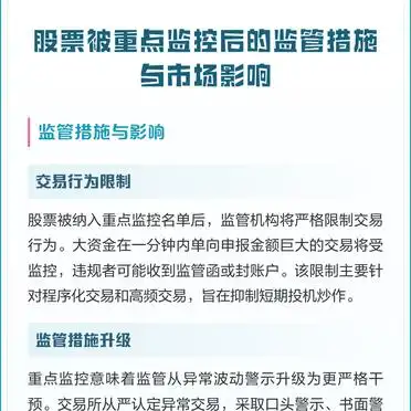 股票被重点监控后的监管措施与市场影响_股票资金监控_交易行为限制对股价波动的影响
